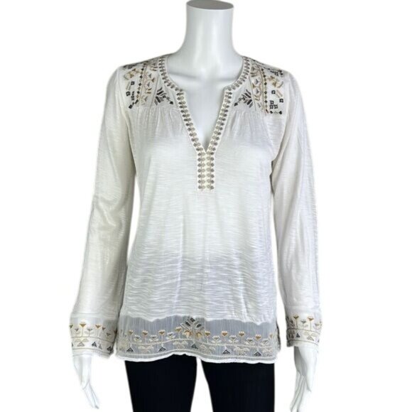 LUCKY BRAND Embroidered Top - XS - Picture 1 of 9